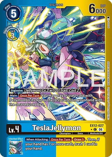 Image for TeslaJellymon (Limited Foil) [EX12-027 C] - Digimon Card Game