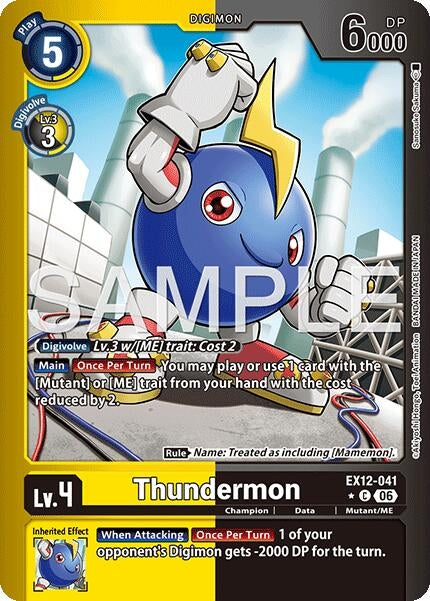 Image for Thundermon (Limited Foil) [EX12-041 C] - Digimon Card Game
