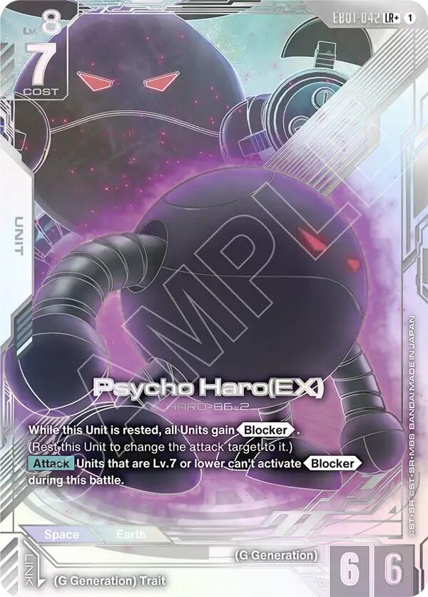 Image for Psycho Haro (EX) (LR+) [EB01-042] (EB01) - Gundam Card Game