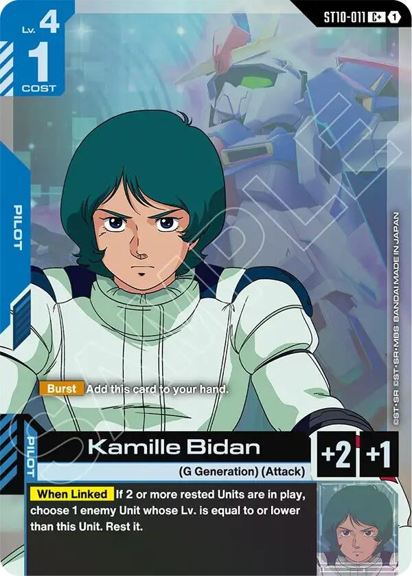 Image for Kamille Bidan (C+) [ST10-011] (ST10) - Gundam Card Game