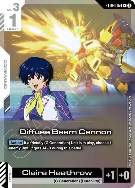 Image for Diffuse Beam Cannon (C+) [ST10-015] (ST10) - Gundam Card Game