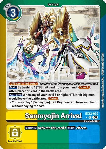 Image for Sanmyojin Arrival (Limited Foil) [EX12-070 C] (EX-12) - Digimon Card Game
