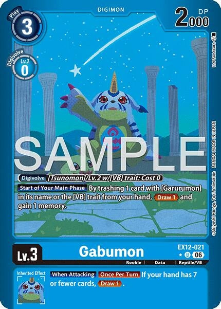 Image for Gabumon (Limited Foil) [EX12-021 U] (EX-12) - Digimon Card Game