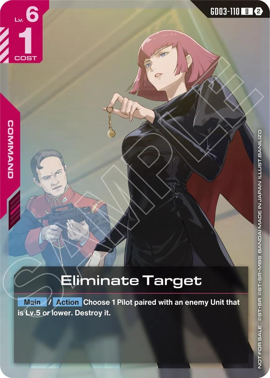 Image for Eliminate Target (Store Tournament Participation Pack 05) [GD03-110] (GCG-PR) - Gundam Card Game