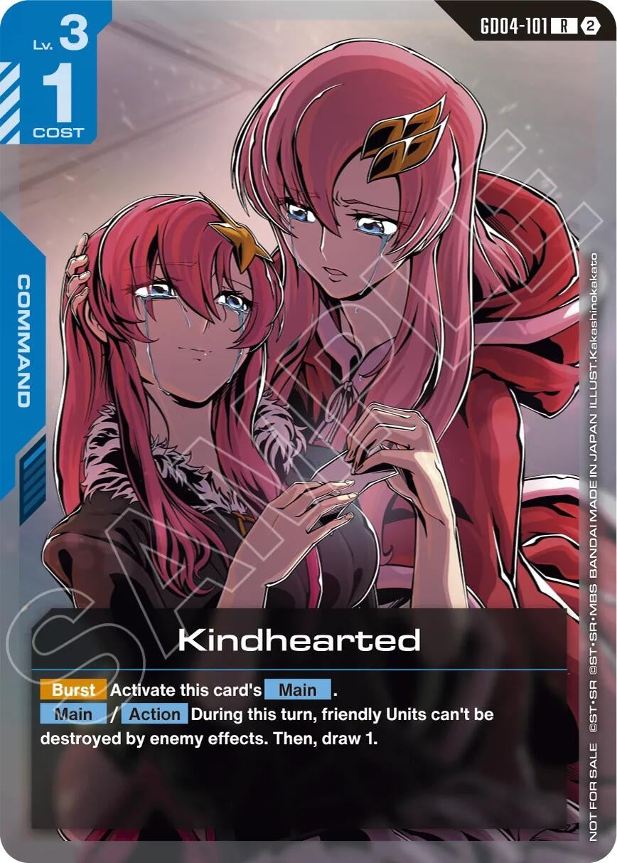 Image for Kindhearted (Store Tournament Participation Pack 05) [GD04-101] (GCG-PR) - Gundam Card Game