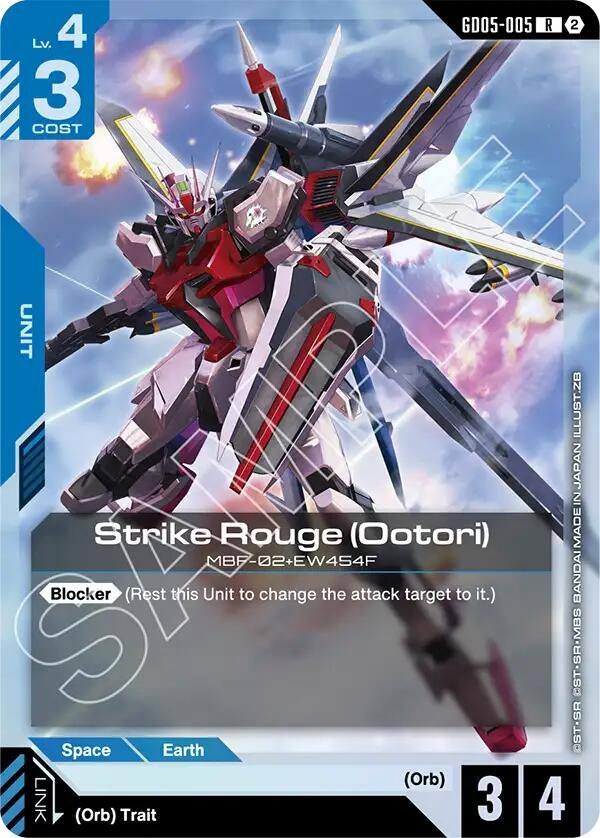 Image for Strike Rouge (Ootori) [GD05-005] (GD05) - Gundam Card Game