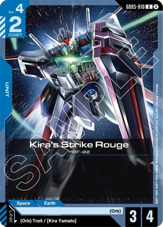 Image for Kira's Strike Rouge [GD05-010] (GD05) - Gundam Card Game