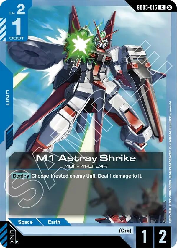 Image for M1 Astray Shrike [GD05-015] (GD05) - Gundam Card Game