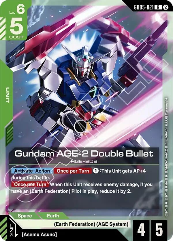 Image for Gundam AGE-2 Double Bullet [GD05-021] (GD05) - Gundam Card Game