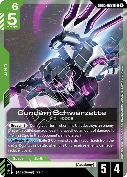 Image for Gundam Schwarzette [GD05-022] (GD05) - Gundam Card Game