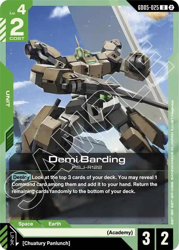 Image for Demi Barding [GD05-025] (GD05) - Gundam Card Game