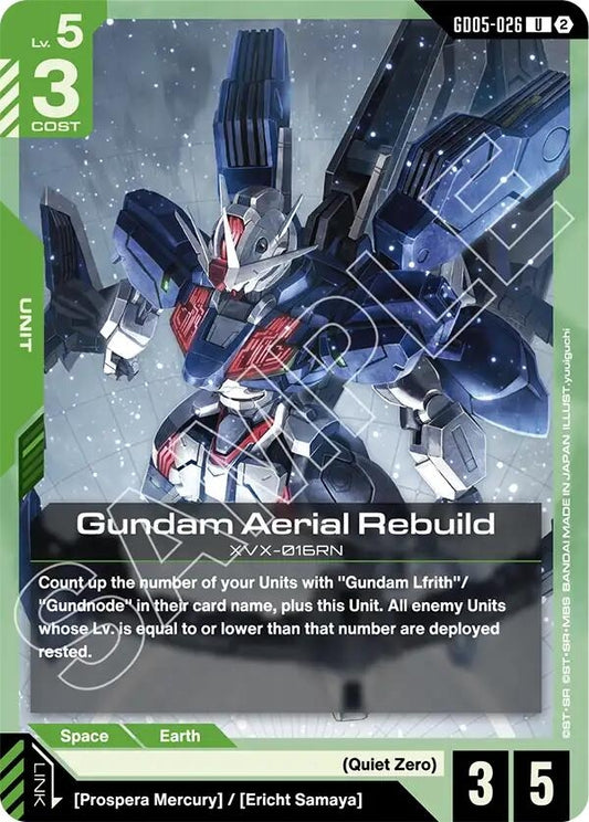 Image for Gundam Aerial Rebuild [GD05-026] (GD05) - Gundam Card Game