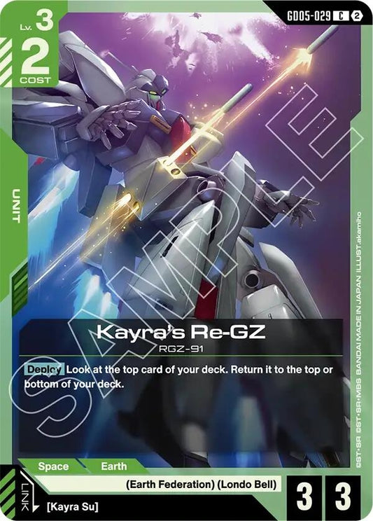 Image for Kayra's Re-GZ [GD05-029] (GD05) - Gundam Card Game