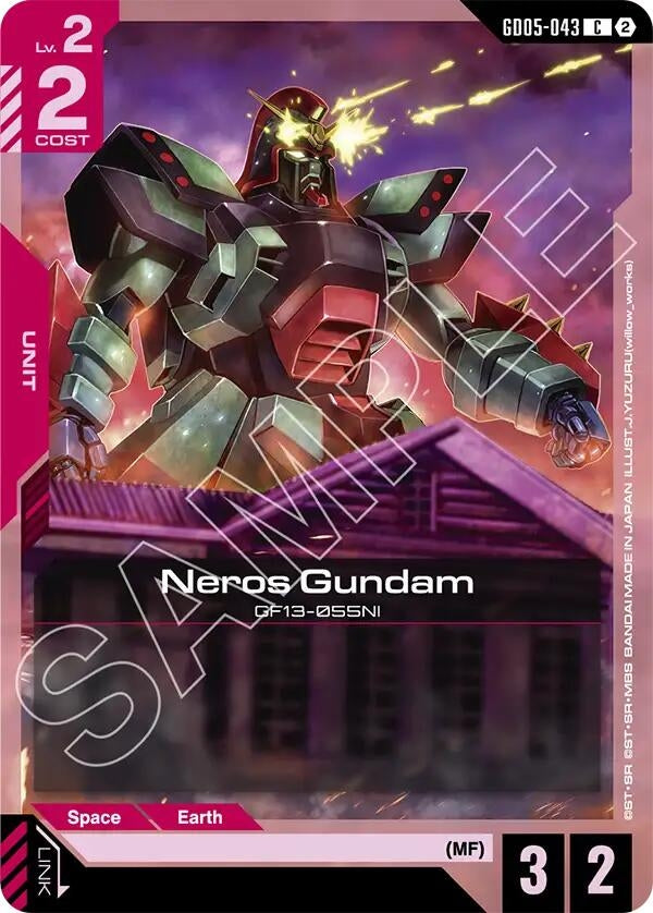 Image for Neros Gundam [GD05-043] (GD05) - Gundam Card Game
