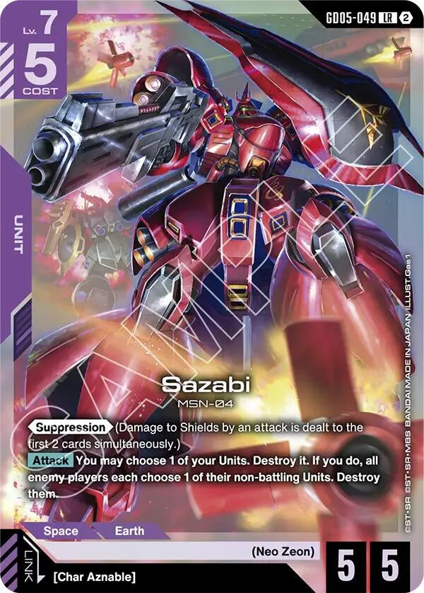 Image for Sazabi (GD05-049) [GD05-049] (GD05) - Gundam Card Game