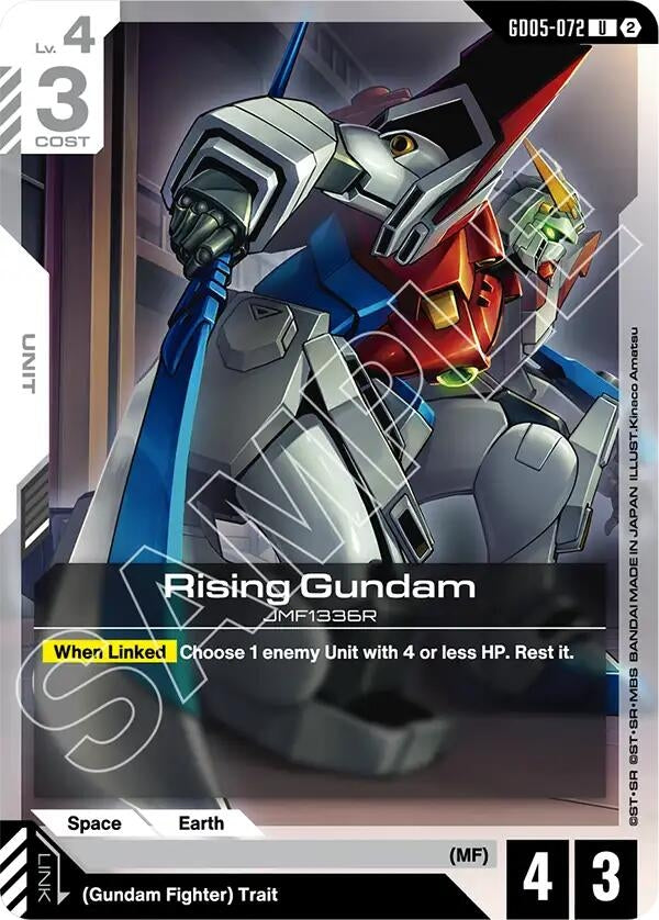 Image for Rising Gundam [GD05-072] (GD05) - Gundam Card Game