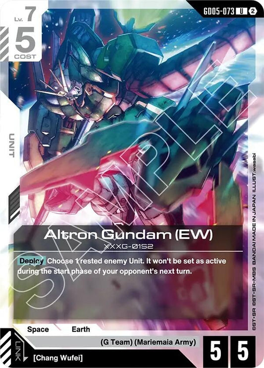 Image for Altron Gundam (EW) [GD05-073] (GD05) - Gundam Card Game