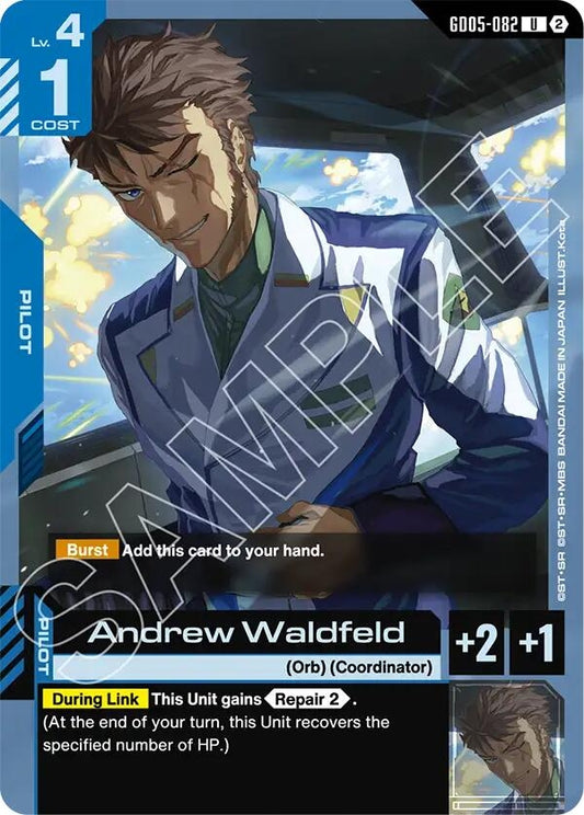 Image for Andrew Waldfeld [GD05-082] (GD05) - Gundam Card Game