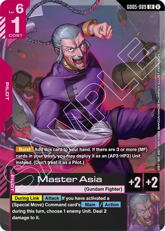 Image for Master Asia [GD05-089] (GD05) - Gundam Card Game