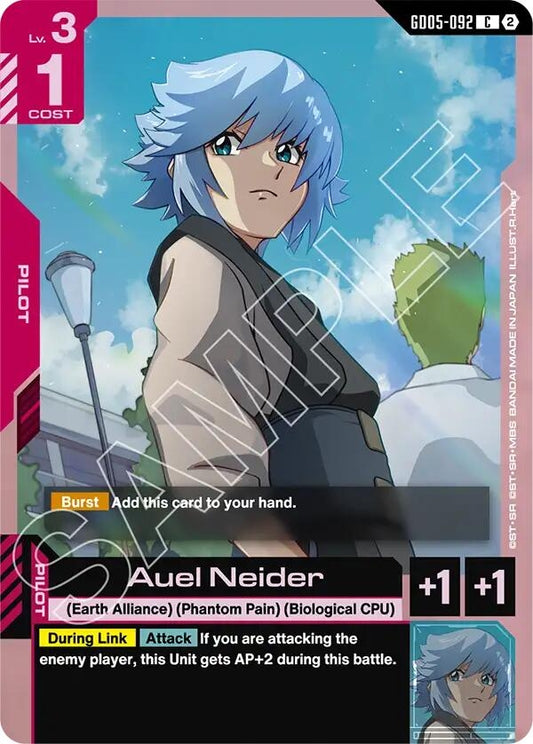 Image for Auel Neider [GD05-092] (GD05) - Gundam Card Game