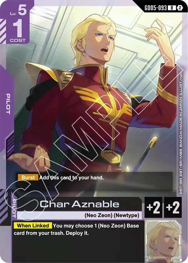 Image for Char Aznable [GD05-093] (GD05) - Gundam Card Game