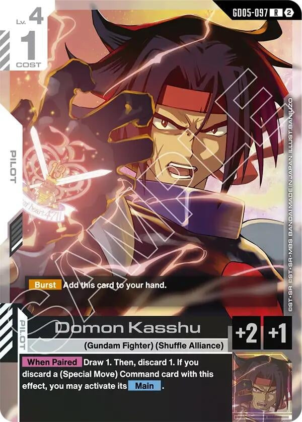 Image for Domon Kasshu [GD05-097] (GD05) - Gundam Card Game