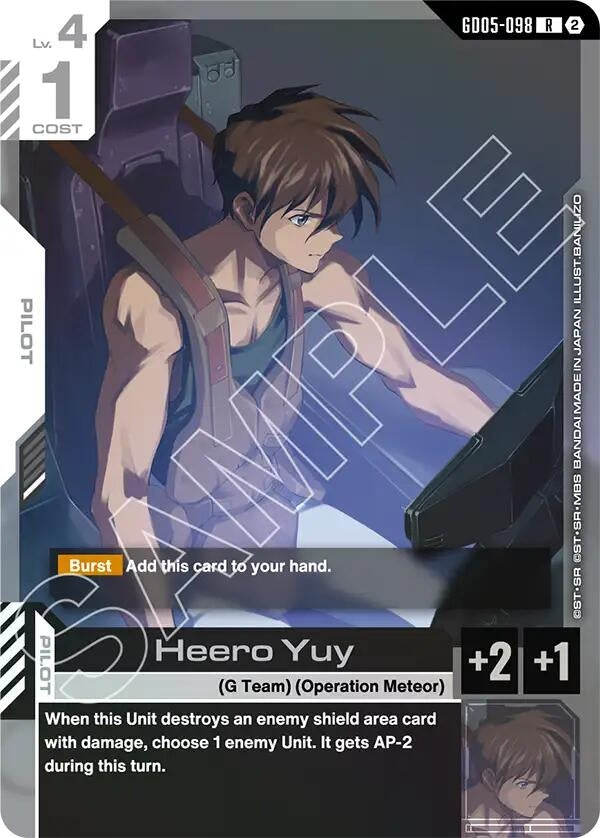 Image for Heero Yuy [GD05-098] (GD05) - Gundam Card Game
