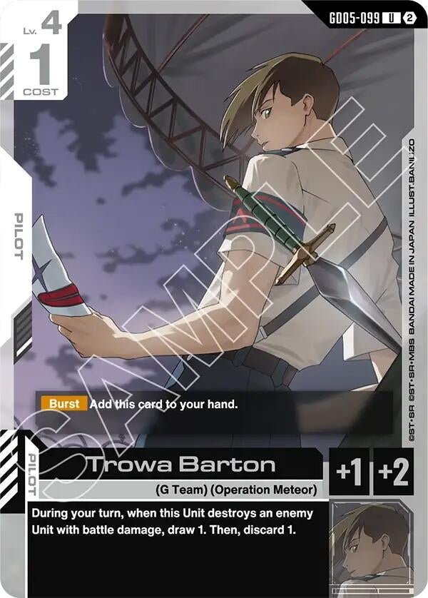 Image for Trowa Barton [GD05-099] (GD05) - Gundam Card Game