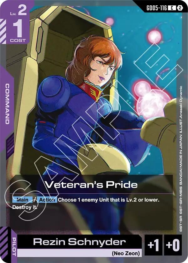 Image for Veteran's Pride [GD05-116] (GD05) - Gundam Card Game