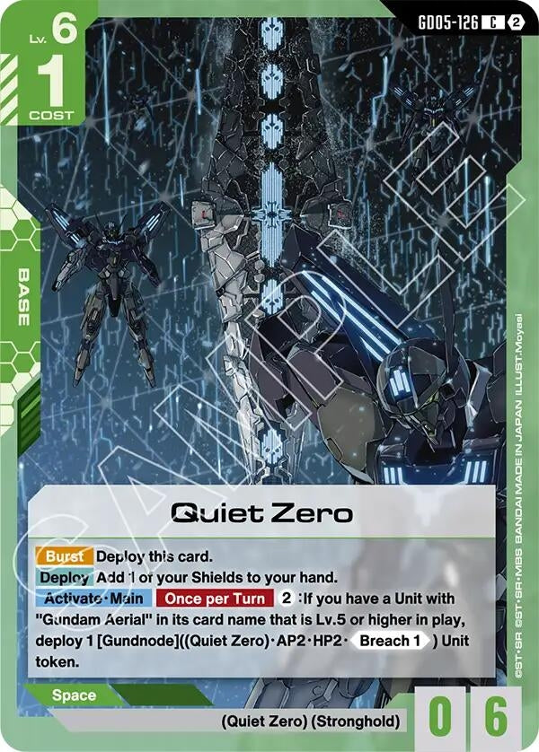 Image for Quiet Zero [GD05-126] (GD05) - Gundam Card Game