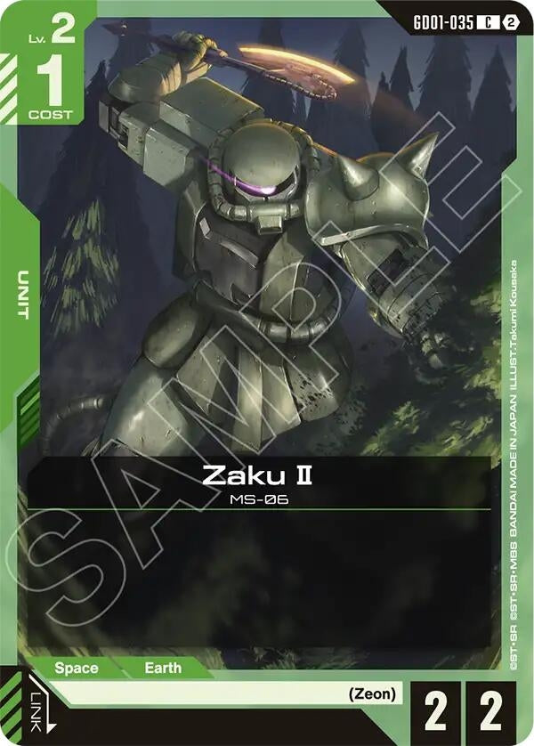 Image for Zaku II [GD01-035] (SC01) - Gundam Card Game