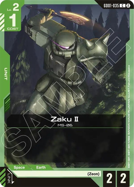 Image for Zaku II [GD01-035] (SC01) - Gundam Card Game