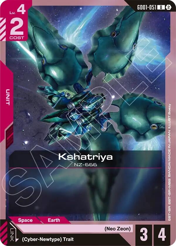 Image for Kshatriya [GD01-051] (SC01) - Gundam Card Game
