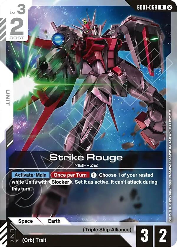 Image for Strike Rouge [GD01-069] (SC01) - Gundam Card Game