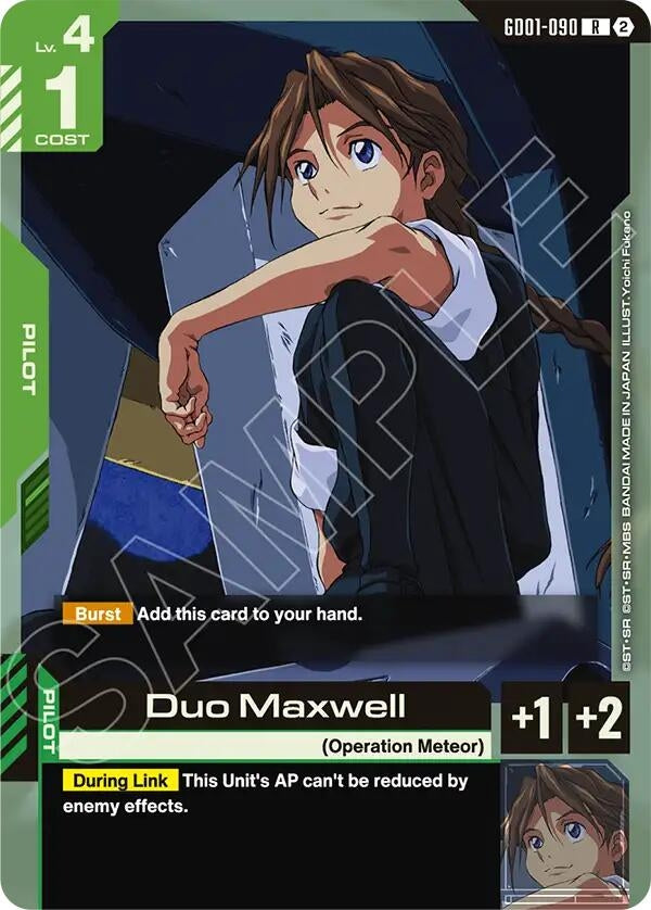 Image for Duo Maxwell [GD01-090] (SC01) - Gundam Card Game
