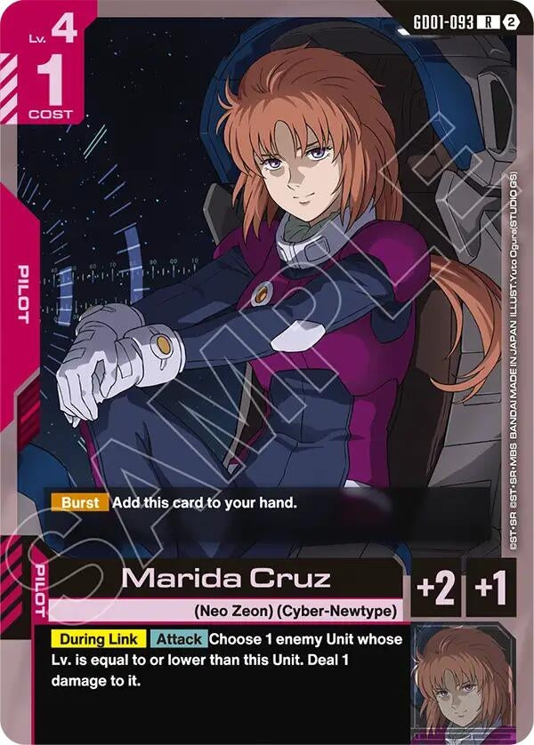 Image for Marida Cruz [GD01-093] (SC01) - Gundam Card Game
