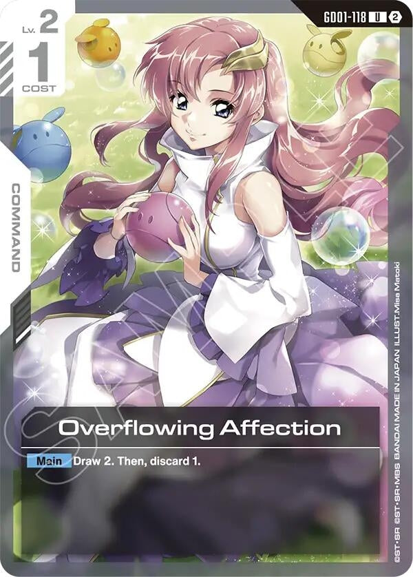 Image for Overflowing Affection [GD01-118] (SC01) - Gundam Card Game