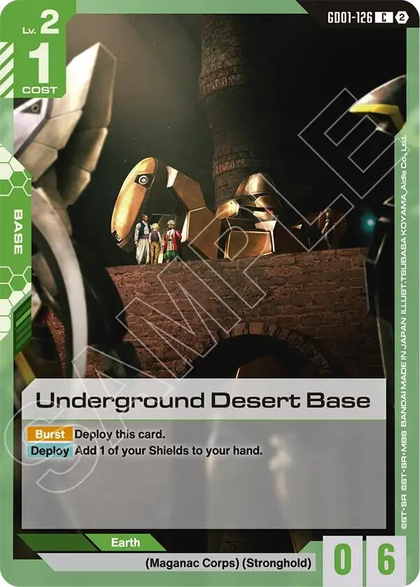 Image for Underground Desert Base [GD01-126] (SC01) - Gundam Card Game
