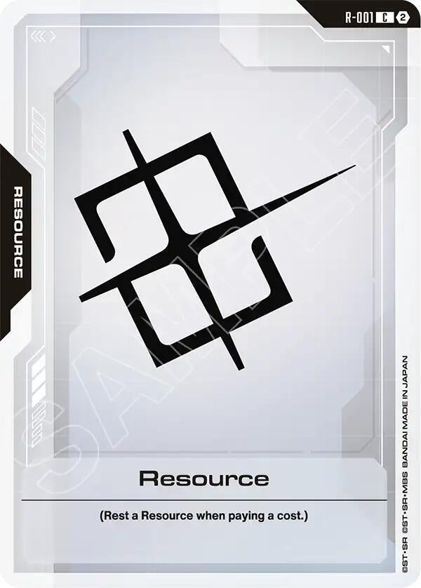 Image for Resource [R-001] (SC01) - Gundam Card Game