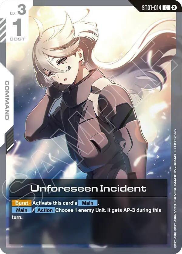 Image for Unforeseen Incident [ST01-014] (SC01) - Gundam Card Game