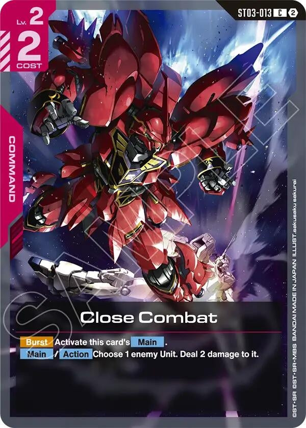 Image for Close Combat [ST03-013] (SC01) - Gundam Card Game