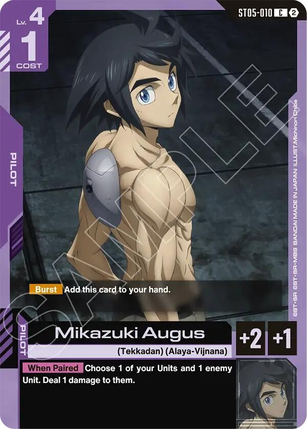 Image for Mikazuki Augus [ST05-010] (SC01) - Gundam Card Game