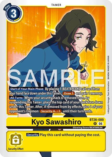 Image for Kyo Sawashiro [BT26-089 R] (BT-26) - Digimon Card Game
