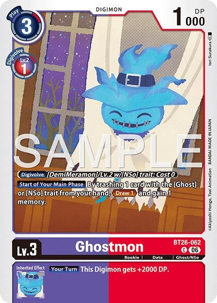 Image for Ghostmon [BT26-062 C] (BT-26) - Digimon Card Game
