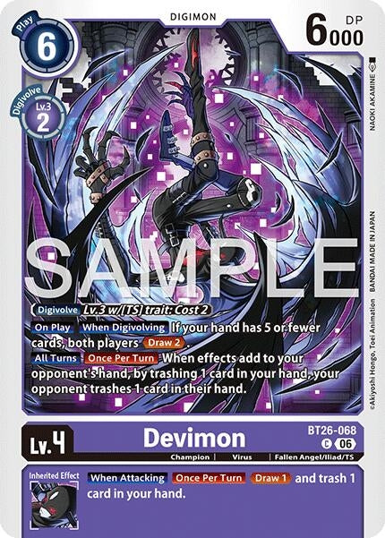 Image for Devimon [BT26-068 C] (BT-26) - Digimon Card Game