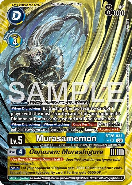 Image for Murasamemon // Gonozan: Murashigure (Alternate Art) [BT26-031 SR] (BT-26) - Digimon Card Game