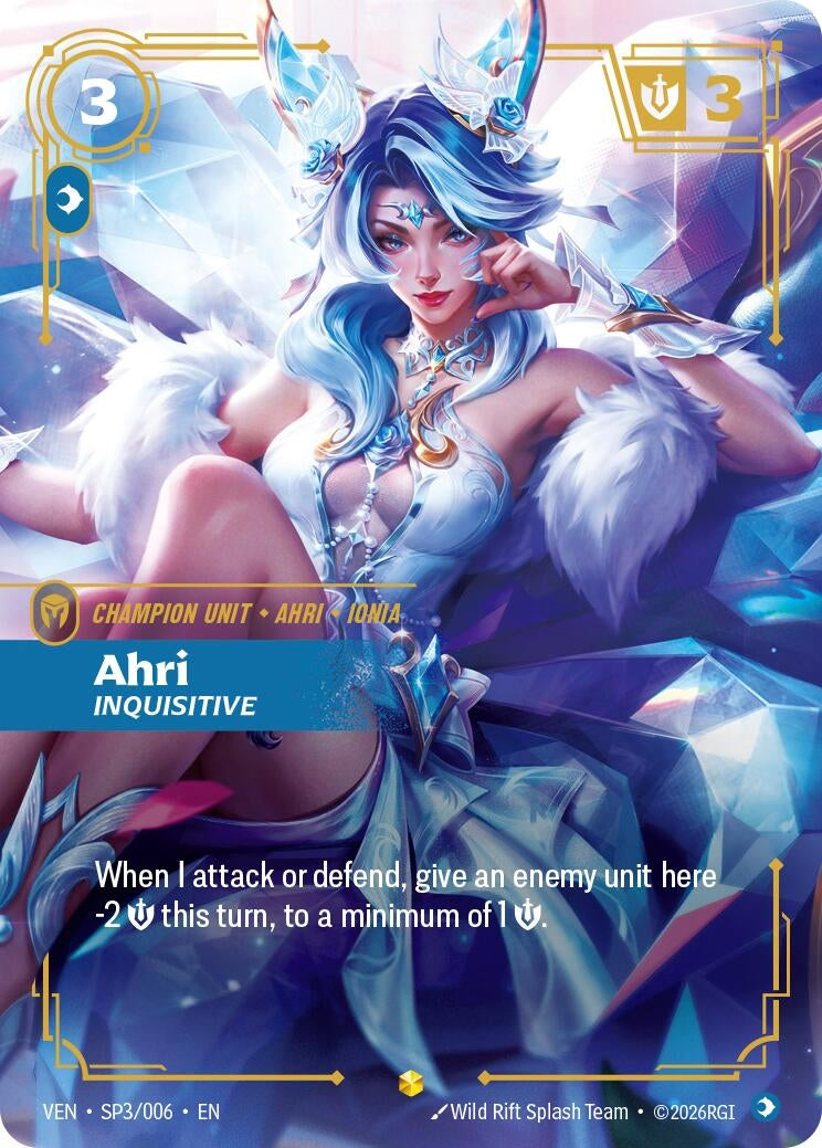 Image for Ahri, Inquisitive [SP3/006] (VEN) - Riftbound: League of Legends Trading Card Game