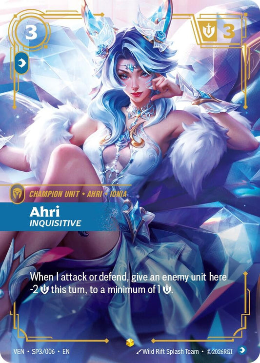 Image for Ahri, Inquisitive [SP3/006] (VEN) - Riftbound: League of Legends Trading Card Game