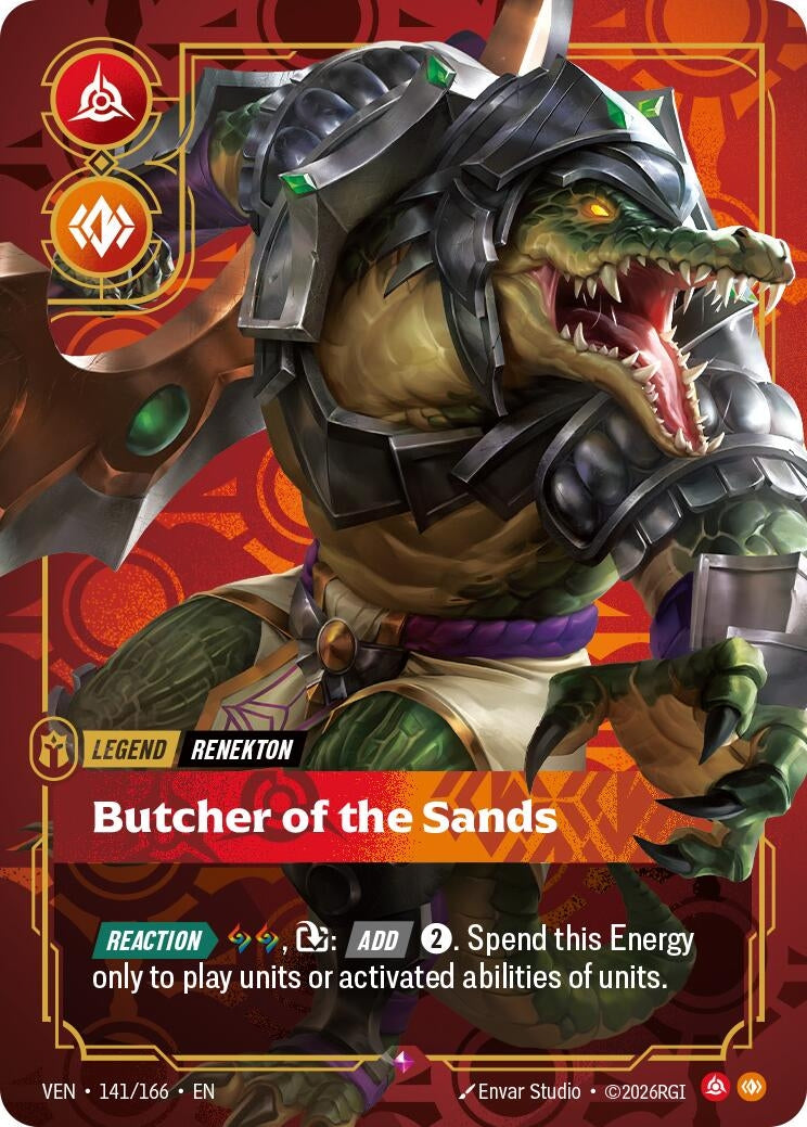 Image for Renekton - Butcher of the Sands [141/166] (VEN) - Riftbound: League of Legends Trading Card Game