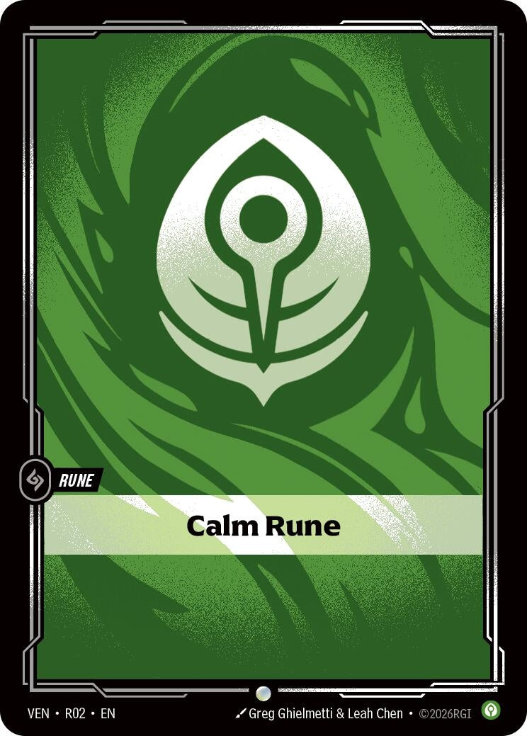Image for Calm Rune [R02] (VEN) - Riftbound: League of Legends Trading Card Game
